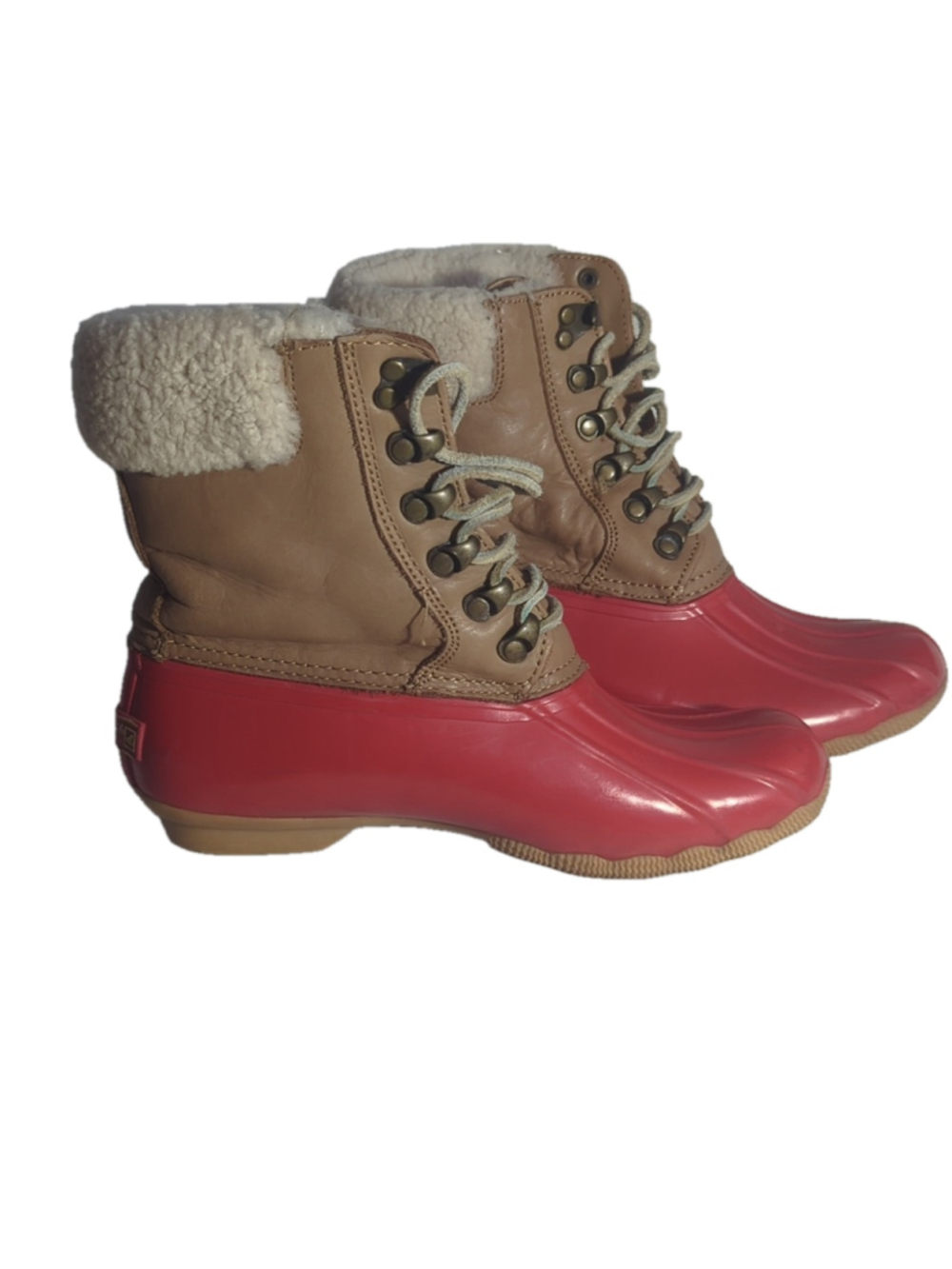 Sperry Saltwater Duck Boots Women's Size 6 Wool Lined